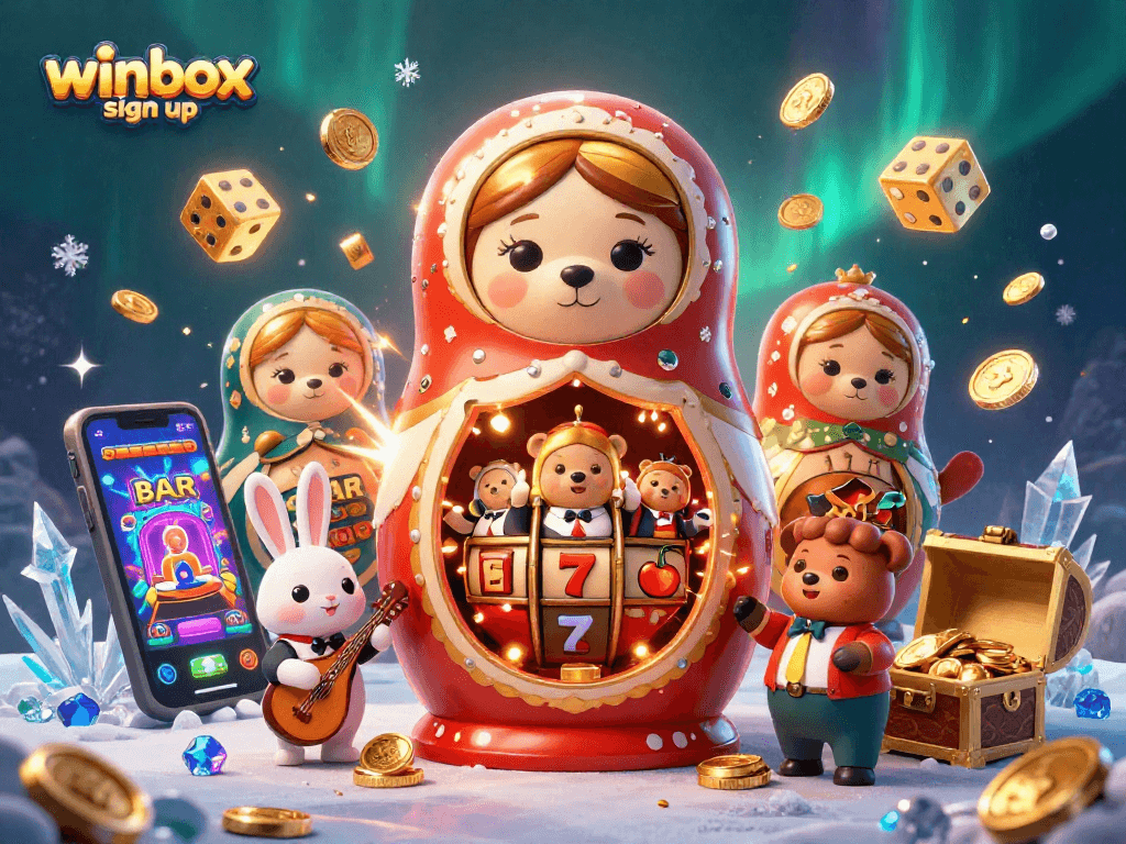 Experience the thrill of winbox sign up with vibrant casino characters and games bursting with energy.