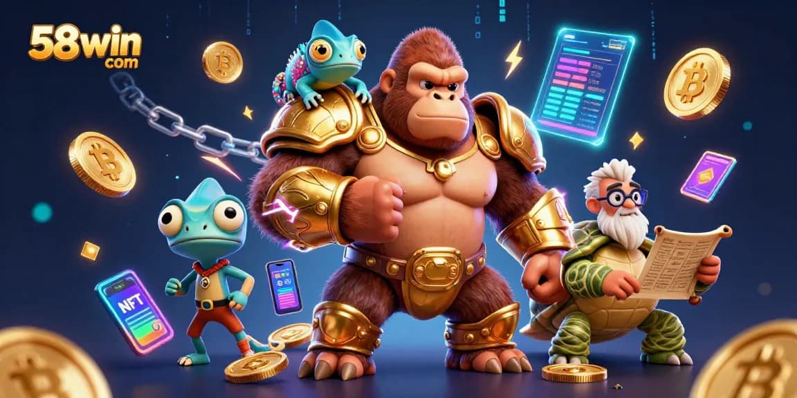 Engage in thrilling games on 58win com, featuring unique characters and vibrant gambling elements.