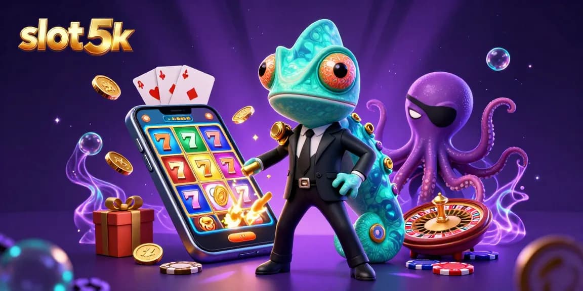 Spin to win with slot 5k as colorful slot games come to life in a dynamic casino adventure.