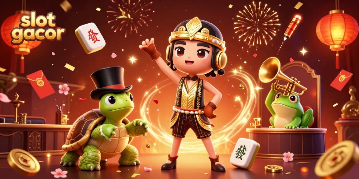 Experience thrilling gameplay with slot gacor at a vibrant animated speakeasy bar scene.