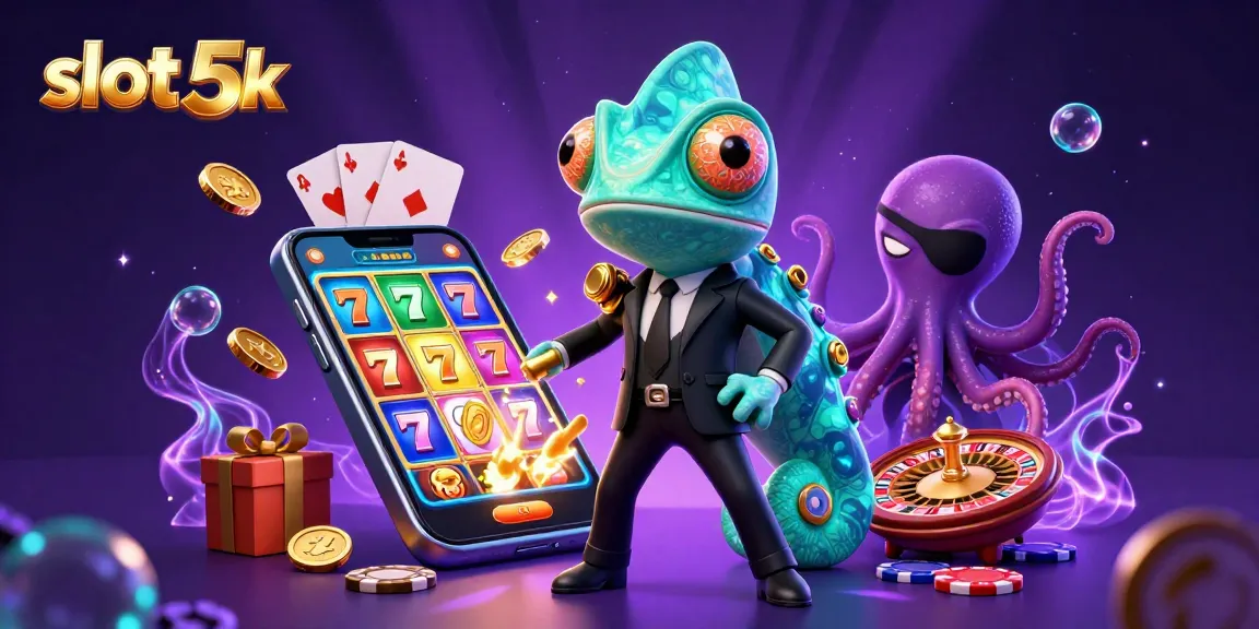 Spin to win with slot 5k as colorful slot games come to life in a dynamic casino adventure.