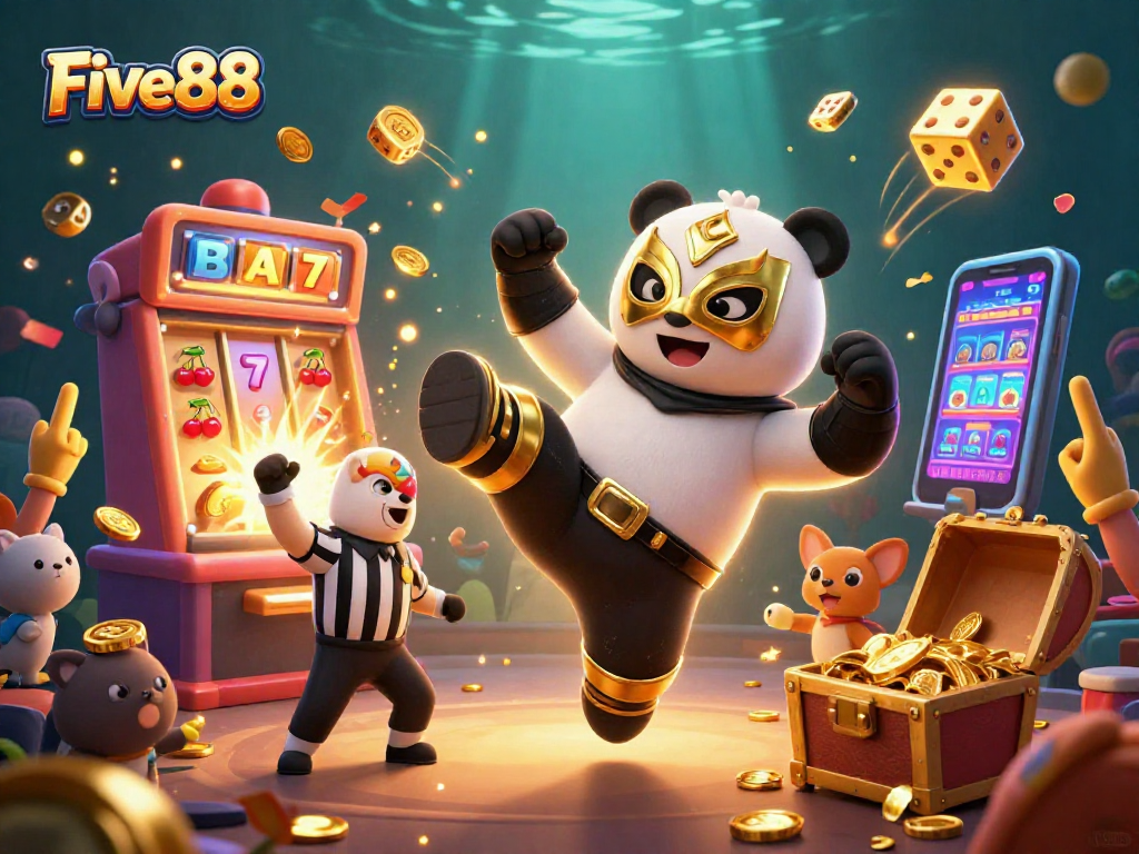 Experience thrilling wins with Five88's vibrant 3D casino games, featuring lively characters and exciting jackpots.