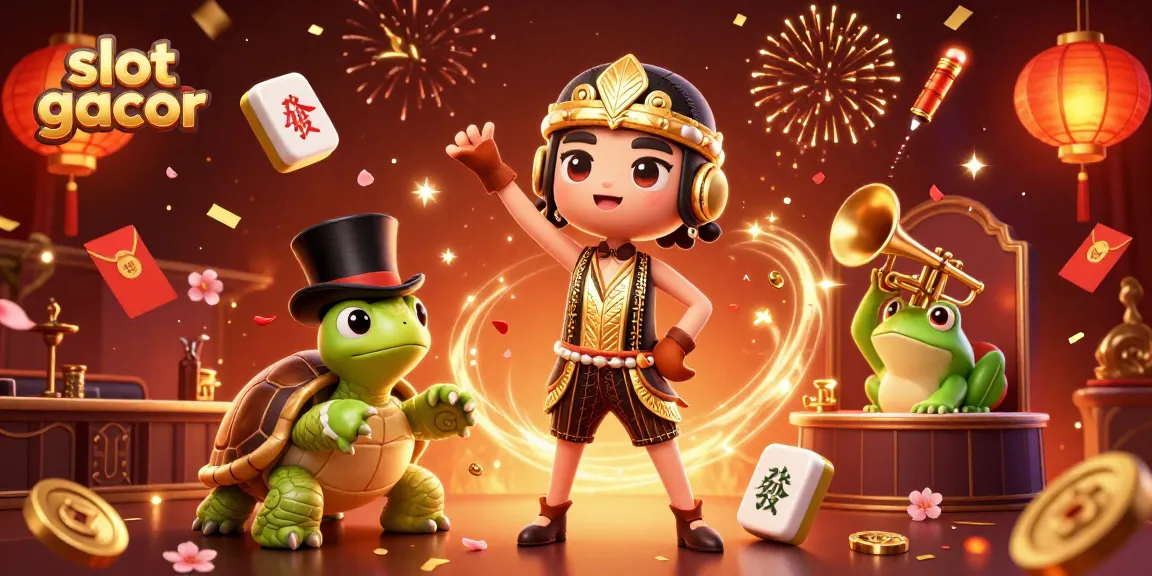 Experience thrilling gameplay with slot gacor at a vibrant animated speakeasy bar scene.