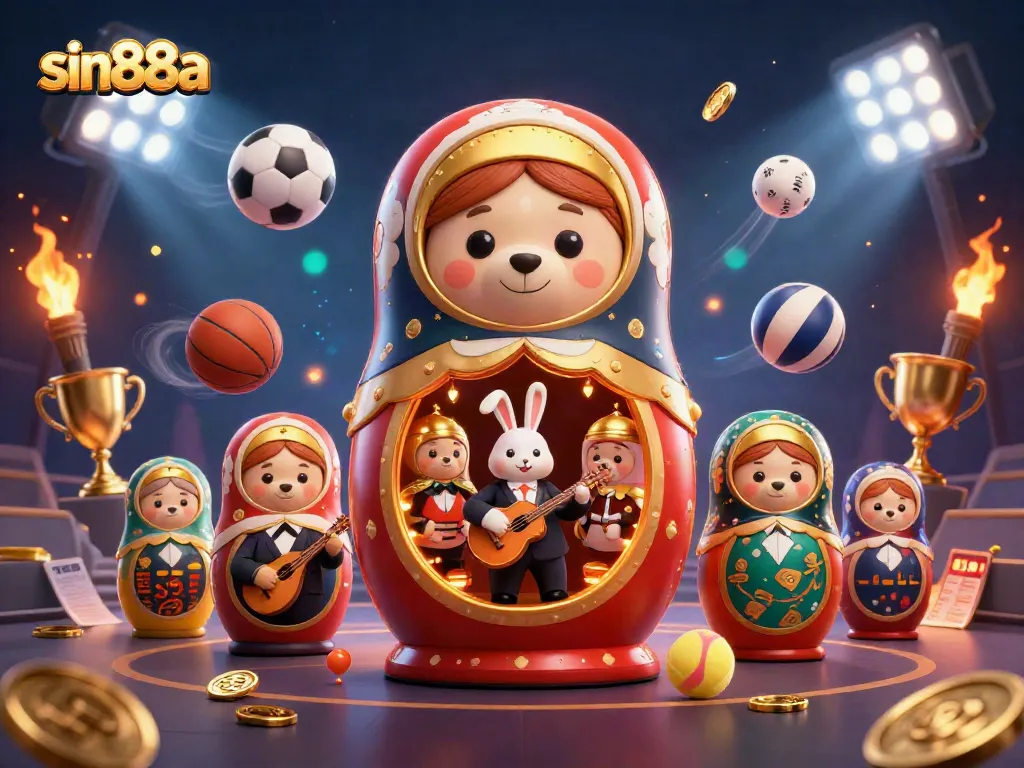 Experience sin88a's vibrant casino scene with dealers, sports elements, and enchanting interactions.