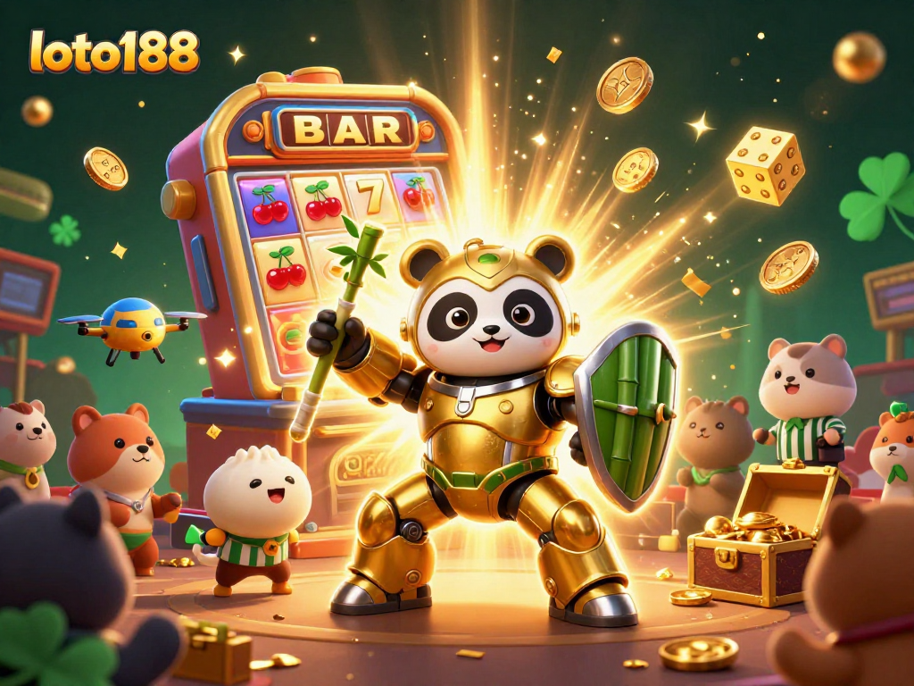 Experience thrilling gameplay with loto188 in an animated casino world featuring exciting jackpots and colorful game elements.
