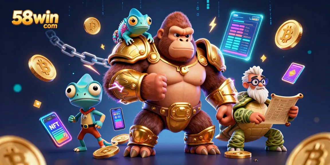 Engage in thrilling games on 58win com, featuring unique characters and vibrant gambling elements.