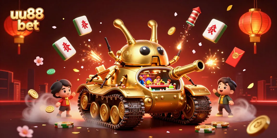 Experience the thrill at uu88 bet with a golden beetle tank casino showcasing detailed gaming elements.