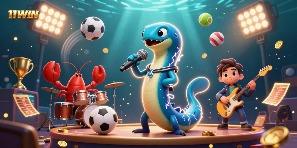Enhance your gaming experience with 11WIN in this vibrant underwater casino scene.